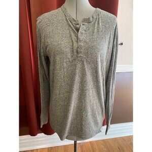 Lucky Brand Henley Sz-M Gray